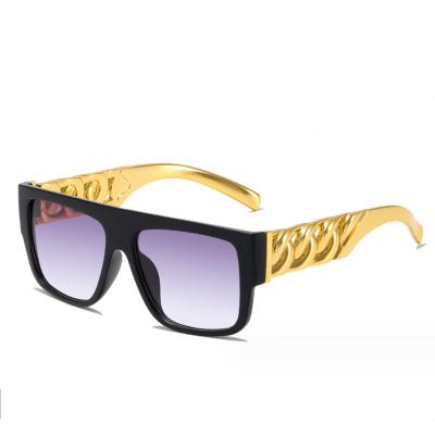 China Fashion Sunglasses Gafas De Sol Plastic Square Unisex Sun Glasses Fashion Vintage Eyewear Oversized Gold Plating Mens Designer Sunglasses for sale