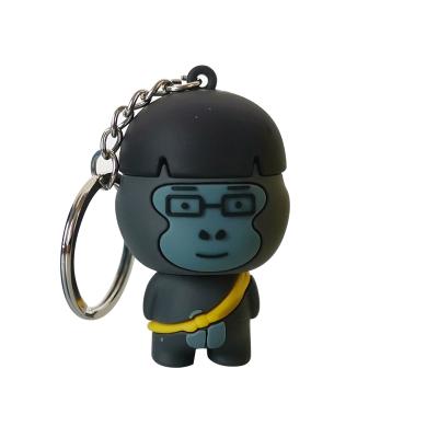 China Promotional Gift Wholesale Cartoon Key Chain, Custom 3d PVC Soft Rubber Plastic Key Chain for sale