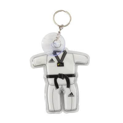 China Promotional Hot Sale Custom Photo Personalized Gift PVC Led Light Karate Taekwondo Key Chain for sale