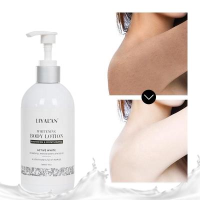 China Wholesale Vegan Body Care 300ml Bleaching Cream Organic Skin Whitening Moisturizing Whitening Body Lotion for sale