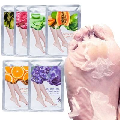 China Peeling Exfoliating Moisturizing Whitening Korean Private Label Lavender Natural Organic Foot Peeling Mask Exfoliating Nourishing Foot Skin Mask for sale