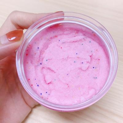 China Wholesale Exfoliator Vegan Cotton Candy Fruit Scrub Corporal Organic Body Scrub Exfoliating Scrub for sale