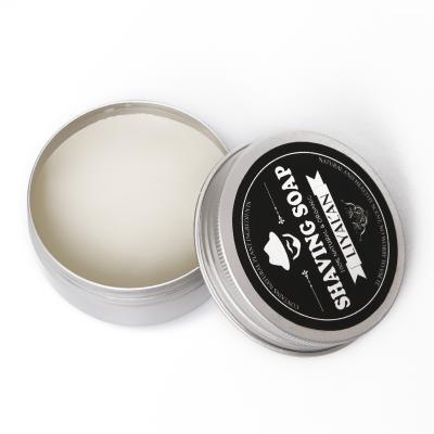 China Rich Foam Private Label 100% Natural Coconut Oil Shaving Soap Shaving Cream For Men Beard Grooming Care for sale