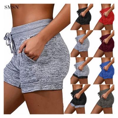 China Hot Selling Anti-Wrinkle Yoga Pants Sweats Bodybuilding Casual Elastic Force Shorts Women's Shorts Track Pants for sale