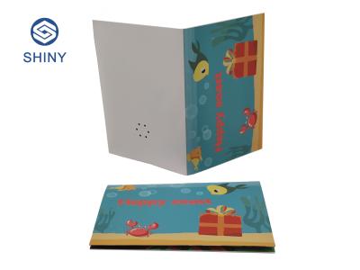 중국 OEM ODM Voice Recording Birthday Cards With CMYK 4C Color Printing 판매용