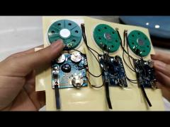 Button-Controlled On/Off Sound Music Module for Customizable Gift Packaging