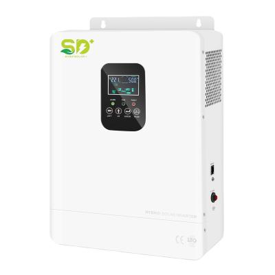 China SD+ Solar Inverter 5kw 48v Solar Pure Sine Wave Off Grid Inverter For Solar Power System 443x350x187mm for sale