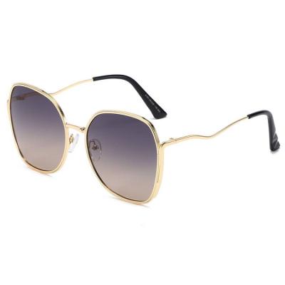 China Adult Metal-framed Sunglasses 2021 Fashion New Polarized Retro Sunglasses Women's Sunscreen Street Shot Sunglasses for sale