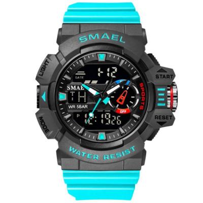 China Automatic Multi-Function Multi-Function Outdoor Waterproof Shockproof Dual Display Sports Quartz Date Watch Electronic Watch Men for sale