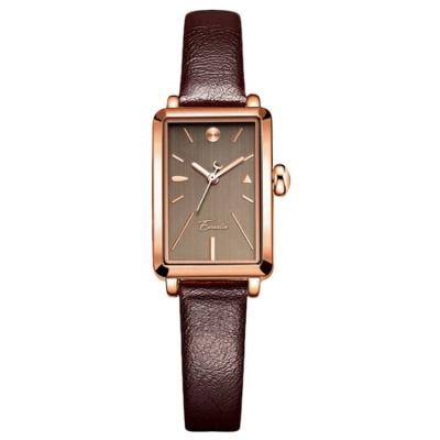 China Square new day/date 2021 small temperament observe simple retro women observe women for sale