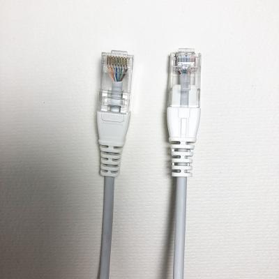 China 99.99% copper stp utp network ethernet cable cat 6 oxygen free thin 3m thin copper patch cord 1m 2m 28awg rj45 cat5e 2 feet for sale