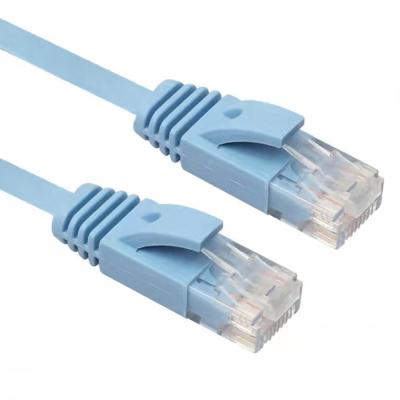 China Stranded Copper Ethernet Cable Network Cables UTP Cat6 Flat Bare Patch Cord 3M 5M Computer Cable With Rj45 Connectors for sale