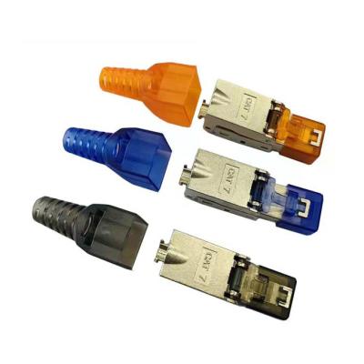 China audio & Wholesale free modular plug CAT5E CAT6A CAT7 CAT8 plug STP RJ45 8p8c male connector visual toolless tool for sale