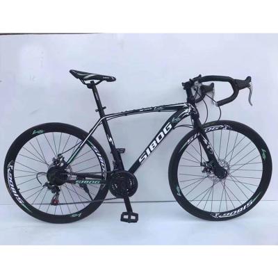 China Wholesale 2021 New 700C Road Bike Aluminum Alloy Steel Frame Racing Bicycle With Dual Disc Brake 18/21 Speed ​​Gravel Cycle For Adult for sale