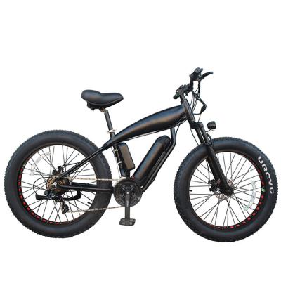 China Fat Mountain Steel Tire Electric Bike For Man 500W 48V 26inch Lithium Battery Hub Motor 21 Speed ​​SM Hot Selling Steel Rear Alloy 26