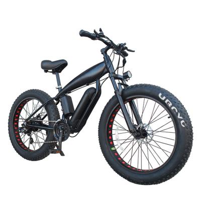 China wholesale carbon steel/aluminum alloy 26 inch motor high performance cycle lithium battery electric snow bike full suspension aluminum alloy outer frame for sale