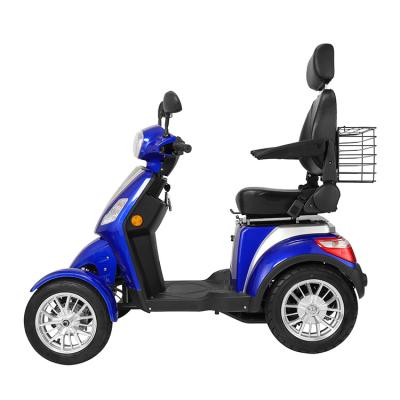 China Cheap Steel EEC 4 Wheel Adult Electric Tricycle Two Seats With Motor And Passenger Seat for sale