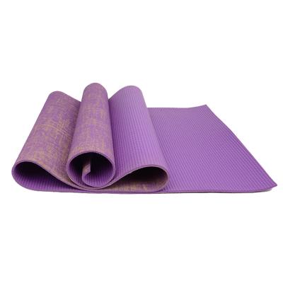 China Durable Yoga Mat MOWIN Hemp Jute Natural Non-Toxic Free Waterproof Metal Yoga Mat Mats Wholesale for sale