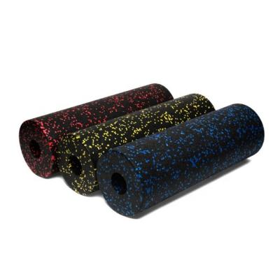 China Body Fitness Black Gym Yoga Roll Fascia Foam Roller Set for sale