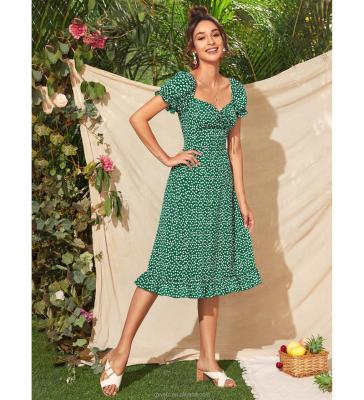 China New, flexible, thin and thin long Maxi Dress Suitable For elegant one-piece anti-static P of 2022 daily casual printed dresses, summer fashion for sale