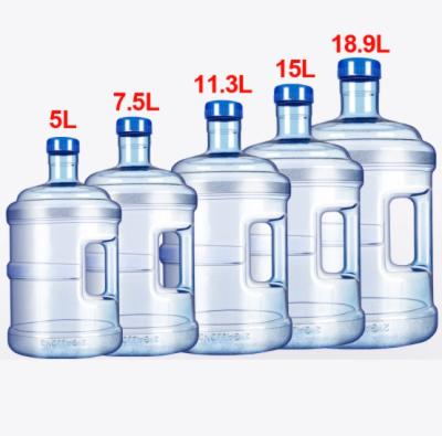 China CLASSIC 15L 18L Liters Water Bottle Pure Mineral Water Bottle Portable Bucket With Handle for sale