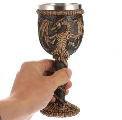 China Viable Antique Medieval Metal Cups Stainless Steel Tumblers Cocktail Cup for sale