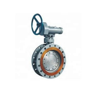 China Oil Station Triple Eccentric Flange Butterfly Valve / Wafer Butterfly Valve for sale