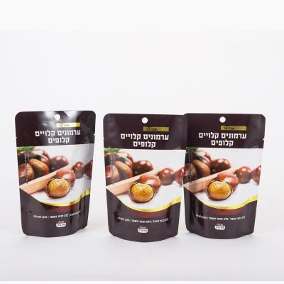 China Moisture Proof Prebaked Food Packaging Bag, Chestnut Aluminum Foil Packing Plastic Laminated Backing Up Retort Pouch for sale