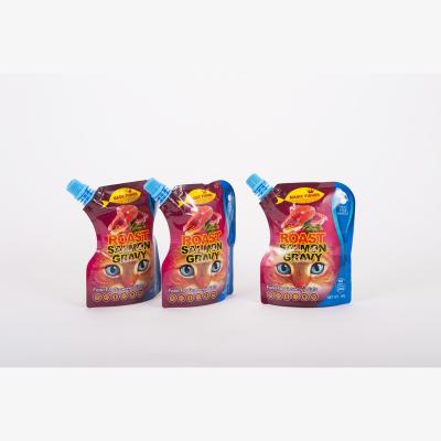 China Cat Food Packaging Moisture Proof - Plastic Laminated Aluminum Foil Barrier Shape Retort Stand Spout Special Bag for sale