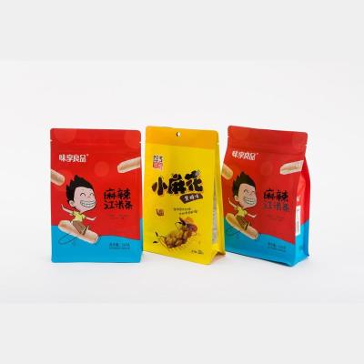 China Barrier Puffed Dough Snack Box Food Wrapped-Fried Pouch With Zipper for sale