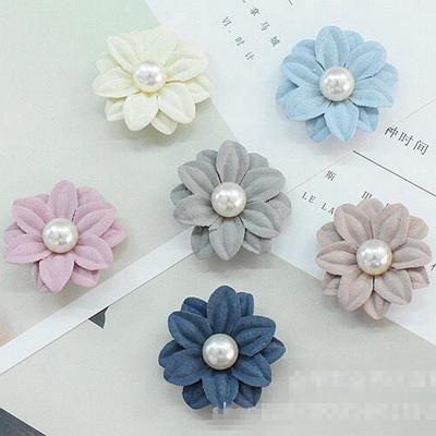 China 3D 4cm Small Layer Fabric Artificial Flower For Wedding Lotus Party Craft Home For Shop Chiffon Hair Accessories for sale