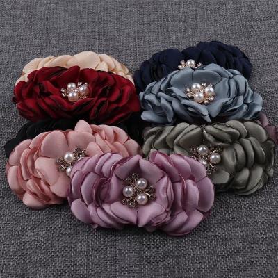 China 3D Artificial Flower Silk Rose Flower Bud For Wedding Decoration Diy Garland Headdress Accessories Cut Art Flower for sale