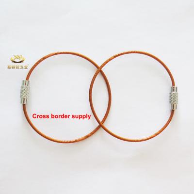 China Orange Main Stainless Steel Wire Xinhanrui Factory Stainless Steel Wire Rope Chain Buckle for sale