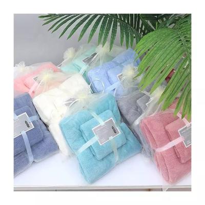 China High Sustainably Absorbent Cheap Coral Fleece Bath Towel Household Microfiber Bath Towel for sale