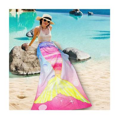 China Sustainable Sand Proof Printed Recycled Beach Towels Beach Towel Microfiber Printed Sand Free Beach Towels for sale