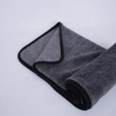 China New Design Detailing Auto Cleaning 1200 Gsm Double Side 60x90cm Microfiber Car Loop Towel Twisted Drying Towel for sale