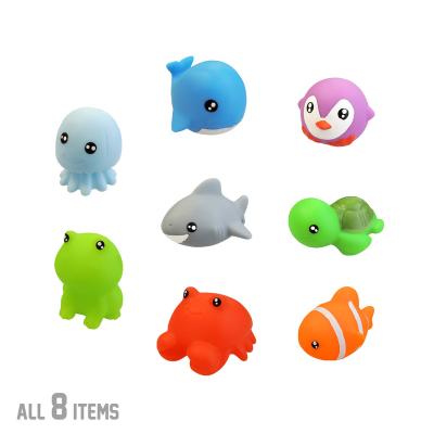 China 2021 Bath Toy Hot Sell Squeeze Kids 6cm Vinyl Sea Animal Soft Stretch Sheep Wholesale OEM PVC Squishy Packing for sale