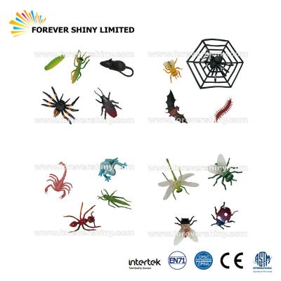 China Insects Educate Novelty Educational Bulk Gift Small Plastic Figure Toys Scary Fake Insect Figurine For Vending Machines for sale