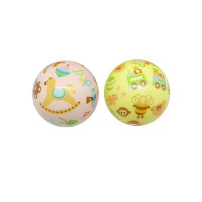 China Soft Toy OEM Customized Kid Gift Small Capsule Toy Soft Bouncing Full Printing Stress PU Foam 50mm Cute Pattern Balls For Vending Machine for sale