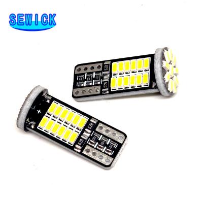 China W5W T10 LED Canbus 3014 Bulbs 34SMD 12V 6000K 194 168 LED Card Dome Lights Auto White Side Marker Signal Lamp Universal for sale