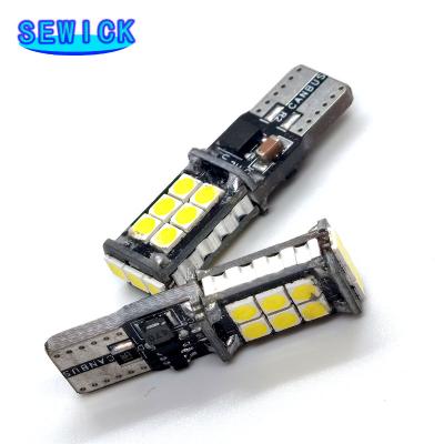 China Car LED T10 Led Canbus W5W Led Bulbs 168 194 15 SMD 3030 LED Dome Reading Lamp Interior Lights Auto Universal DC 12V Universal for sale