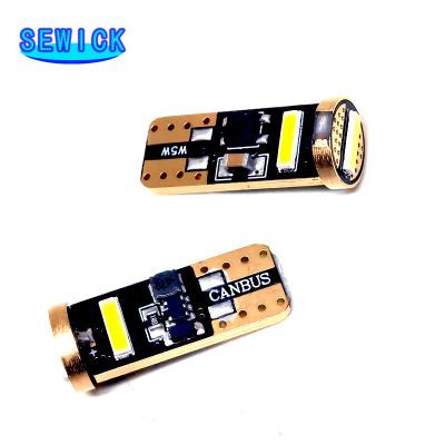 China T10 LED W5W LED Bulb CSP Chips 168 194 5W5 Car Accessories 2055 Clearance Lights Reading Lamp 12V 6000K Canbus Auto White Universal for sale