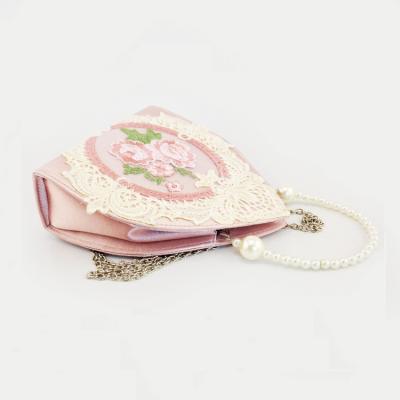 China Vintage Style Designer PU Beaded Pearl Bag Women Ladies Evening Clutch Quality Clutch Bags Armpit Bag for sale