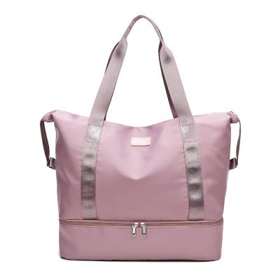 China Custom Polyester Weekender Waterproof Handbags Travel Bag Sports Bag Gym Duffel Bag For Women for sale