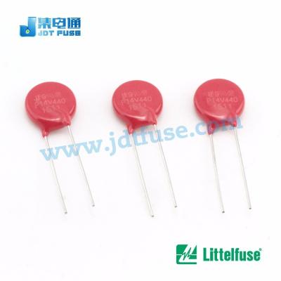 China Littelfuse V14E440P 14mm 14mm Lead Varistors MOV 20D Series 440V Radial Varistor for sale