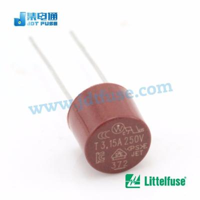 China LOW VOLTAGE Littelfuse Wickmann 37213150000 T3.15A 250V Micro Fuse Radial Lead Round Fuse for sale