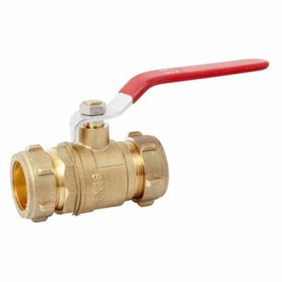 China General Forged 1/2 Inch Brass Compression Ball One Piece Ball Valve for sale