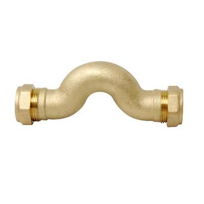 China Idealflex Female Brass Compression Fittings Crossover Bridge Threaded Straight Joint for sale