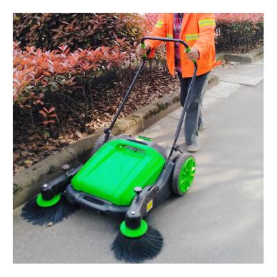 China Commercial Cleaning Pre Cleanging Popular Cordless Electric Road Machine Hand Push Floor Sweeper Manual For Sale for sale