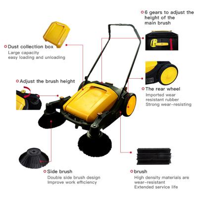 China Best Road Cleanging Machine Cordless Electric Rotary Floor Cleaning Commercial Manual Sweeper For Sale for sale